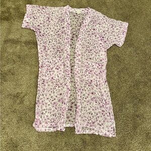 Rachel Zoe Purple Floral Kimono